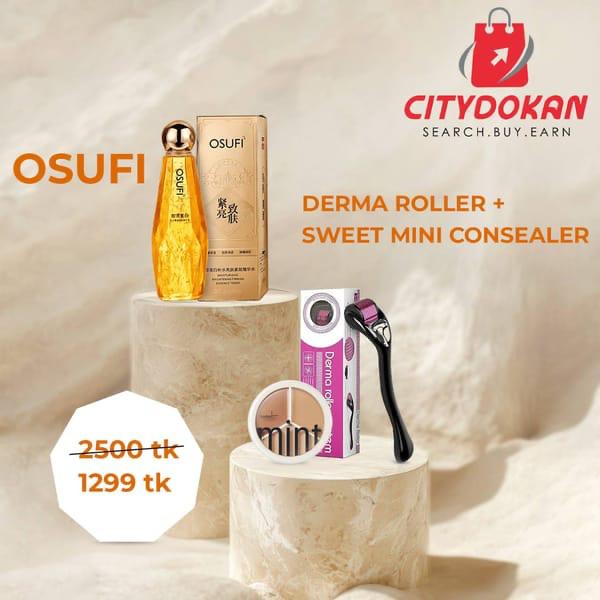 Osufi+Derma roller+ Sweet Mini Conselar (combo Package 2)