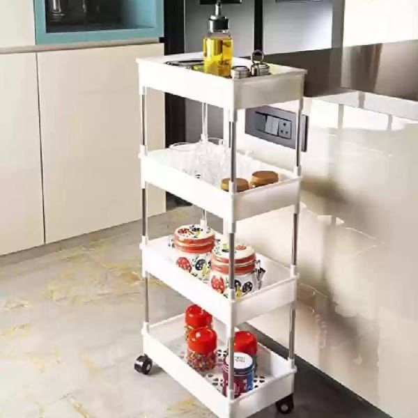 Wide Type High Capacity Multi Purpose Trolly Rack Multifunctional Movable Storage